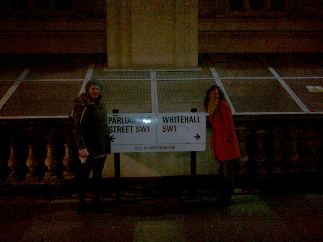 Outside the Prime Minister's building?