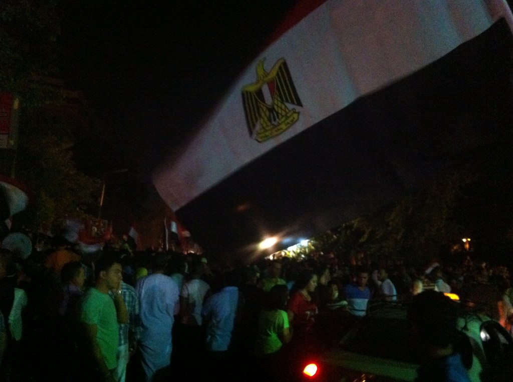 Protesters gather in a midan