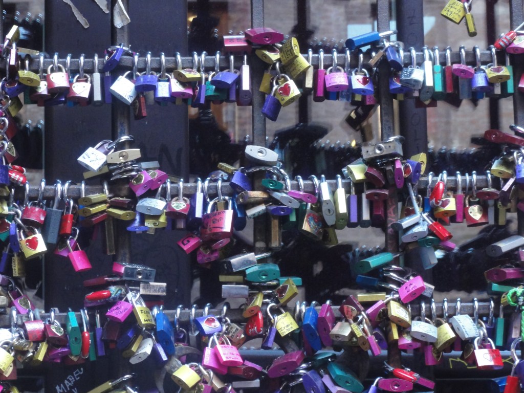 Seal your vows with a padlock and throw away the key. (Key probably sold separately.) 