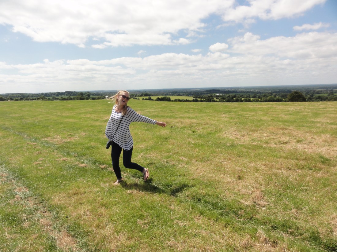 Allison, having a Sound of Music moment at Hill of Tara