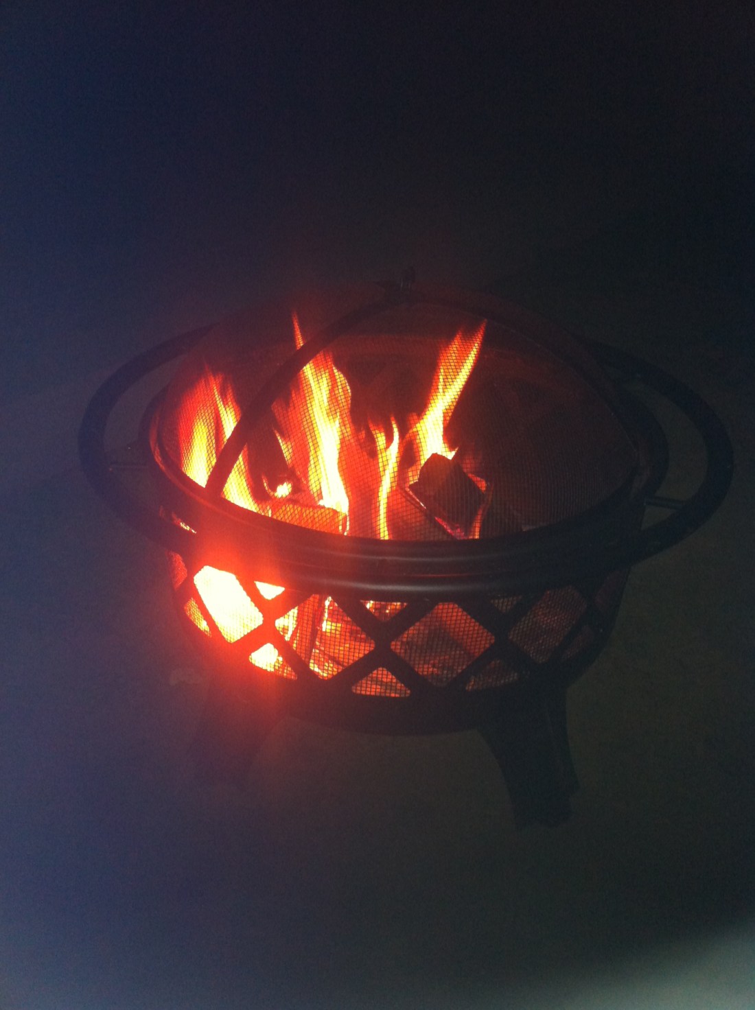 Dad got a fire pit