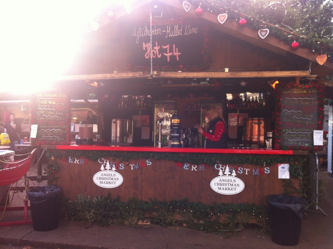 Mulled wine, $7. Worth it? Yes.