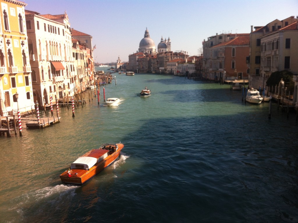 On a bridge over the Grand Canal