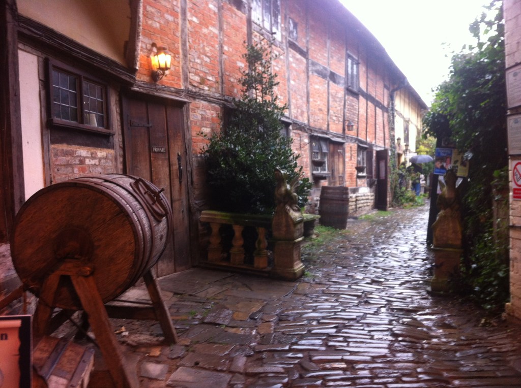 A sidestreet in Stratford on a rainy day