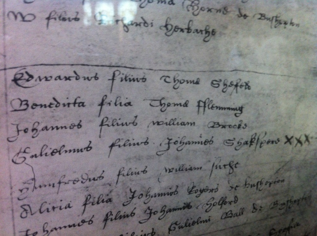 One of the few things we know for sure about Shakespeare - this was one spelling of his name.