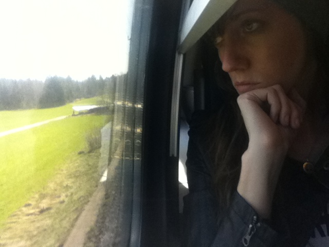 Me, glaring at the Austrian countryside