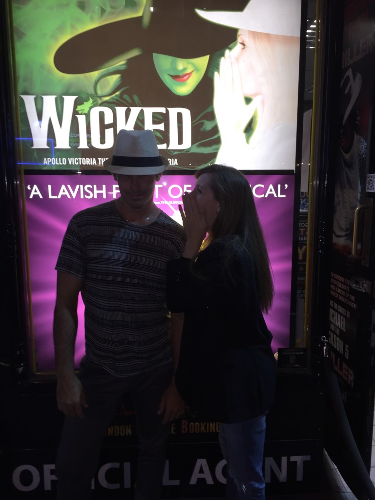 An exact replica of the poster behind us. 