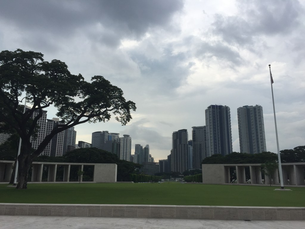 The American Cemetery on a rainy afternoon