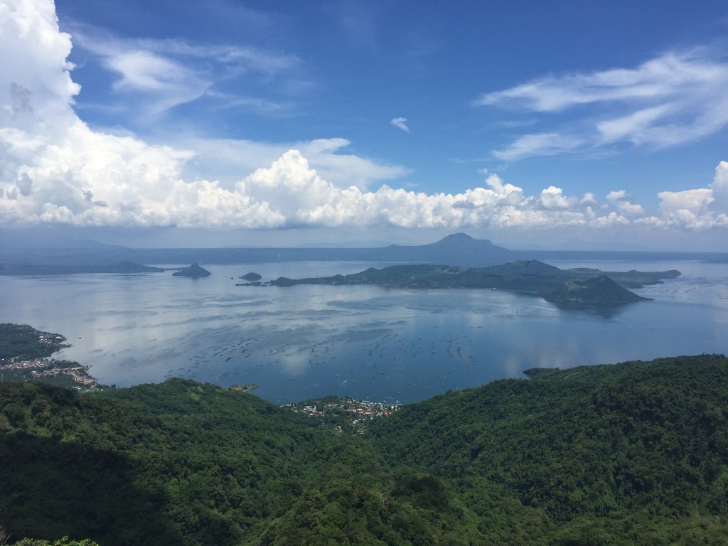 Tagaytay, a volcano. Because eating lunch at a volcano is no big deal here in the Philippines.