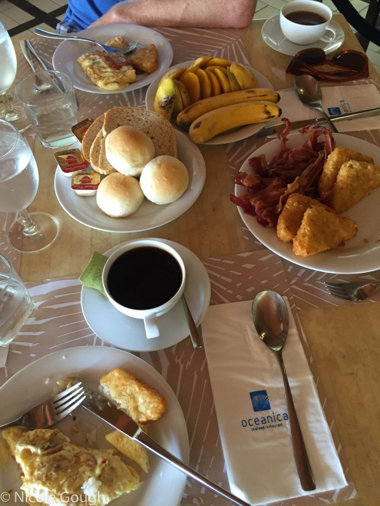 Breakfast, when we missed the buffet and they brought this out instead. 