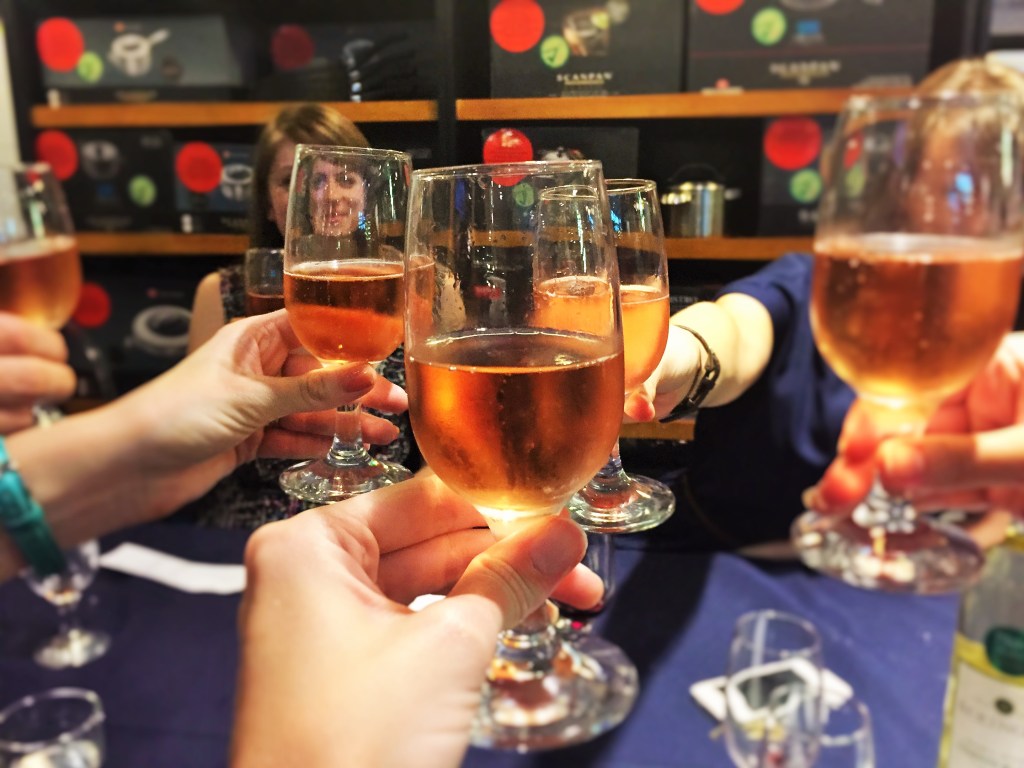 The finale: Sparkling white zinfandel